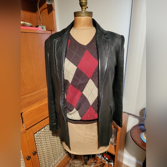 Buttery Soft Leather Blazer Womens size med - Picture 1 of 7